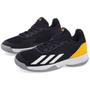 Imagem de Tênis Adidas Courtflash Júnior Preto Branco e Amarelo