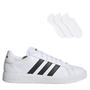 Imagem de Tênis Adidas Feminino Grand Court Base 2.0 Simp + 3 Pares de Meias