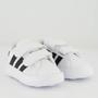 Imagem de Tênis Adidas Grand Court 2.0 CF Infantil Branco e Preto