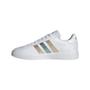 Imagem de Tênis Adidas Grand Court Base 2.0 Casual Branco Dourado e Verde Água - Feminino