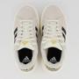 Imagem de Tênis Adidas Grand Court Platform Suede Feminino Off-White e Preto