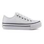 Imagem de Tenis All Feminino Cano Baixo Star Authentic plataforma couro branco - start evolution