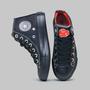 Imagem de tenis All Masculino Feminino Star Naruto Akatsuki Black Cano Alto Exclusivo 822Bo