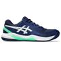 Imagem de Tênis ASICS GEL-Dedicate 8 Clay - Masculino - Azul Marinho com Branco e Verde