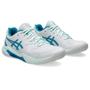 Imagem de Tênis ASICS GEL-Dedicate 8 - Feminino - Branco com Azul