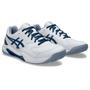 Imagem de Tênis ASICS GEL-Dedicate 8 - Masculino - Branco com Azul e Cinza