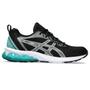 Imagem de Tênis ASICS GEL-Quantum 90 IV - Feminino - Preto com Branco e Turquesa