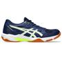 Imagem de Tênis ASICS GEL-Rocket 11 - Masculino - Azul Marinho com Branco e Verde