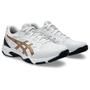 Imagem de Tênis ASICS GEL-Rocket 11 - Masculino - Branco com Preto e Dourado