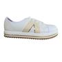 Imagem de Tênis Beira Rio Casual Flatform Feminino 41961030 Branco - Dourado