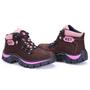 Imagem de Tenis Bota Infantil Menina Coturno Couro Legitimo Adventure Ketter Boots Escola Passeio Marrom