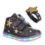 Imagem de Tenis Botinha de Luz Led Infantil Feminina  Meninas Com Pulseira Estrela