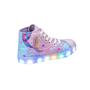 Imagem de Tênis Botinha Infantil Led Feminino Sereia Casual +Chinelo+Óculos+Relógio