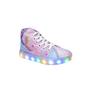 Imagem de Tênis Botinha Infantil Led Feminino Sereia Casual +Chinelo+Óculos+Relógio