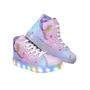 Imagem de Tênis Botinha Infantil Led Feminino Sereia Casual +Chinelo+Óculos+Relógio