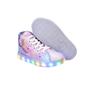 Imagem de Tênis Botinha Infantil Led Feminino Sereia Casual +Chinelo+Óculos+Relógio
