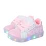 Imagem de Tenis Calçado com luz de Led Meninas Rosa Branco PC026