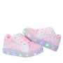 Imagem de Tenis Calçado com luz de Led Meninas Rosa Branco PC026