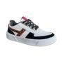 Imagem de Tenis casual feminino adulto flatform branco preto vivanz 