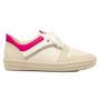 Imagem de Tênis Casual Feminino Barbie Gelo Off White Rosa Piccadilly 788001-1