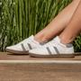 Imagem de Tênis Casual Feminino Clássico Retrô Original Shool Moderno Flat Básico Listras