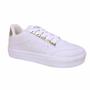 Imagem de Tenis Casual Feminino Kassia Camargo 270010 Branco/ Ouro