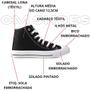 Imagem de Tenis Casual Feminino Preto Botinha Cano Médio Coleção Moda Leve