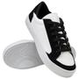 Imagem de Tênis Casual Feminino Retrocore Clássico Dia a Dia Flatform Moda Confortável Via Angel 8201