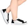 Imagem de Tênis Casual Feminino Retrocore Clássico Dia a Dia Flatform Moda Confortável Via Angel 8201