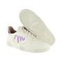 Imagem de Tênis Casual Feminino Sandro Moscoloni Couro Anita Off White/Roxo