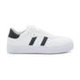 Imagem de Tênis Casual Feminino Sapatenis Básico Clássico Leve Macio Flat Modelo Branco e Preto