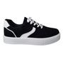 Imagem de Tenis Casual Flatform Feminino Camurça Vizzano Preto e Branco 1442.202