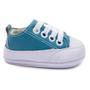 Imagem de Tênis Casual Infantil Baby Bebê Cano Baixo Star Azul Branco