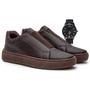 Imagem de Tenis Casual Masculino Sneaker Ouversize com Ajuste em Elastico Premium com Relógio Ponteiro