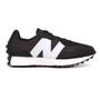 Imagem de Tênis Casual New Balance 327 V1 Unissex Preto e Branco