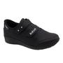 Imagem de Tenis Casual Sapatenis Feminino Kolosh Anabela Inteiro Branco Preto C2283