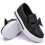 Imagem de Tenis Casual Slip On Amanda Block com Laço e Sola Alta Reta Detalhe Listra