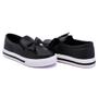 Imagem de Tenis Casual Slip On Amanda Block com Laço e Sola Alta Reta Detalhe Listra