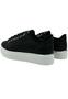 Imagem de Tênis Casual Via Marte Feminino Pelinho Flatform 23-6306 Preto