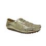 Imagem de Tênis Casual Via Sul Mocatênis Sapatênis Antiderrapante Moderno Mocassim Elastico Dourado
