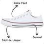 Imagem de Tênis Converse Original Adulto Juvenil Cano Baixo Lona Branco