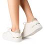 Imagem de Tênis Dakota Feminino Casual Platform Com Brilhos - Branco