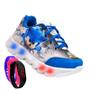 Imagem de Tenis De Led Masculino Sonic Infantil Meninos Estilo Original + Relogio