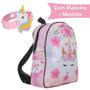 Imagem de Tenis de Unicórnio Com Luz Led Kids Infantil Meninas com Mochila e Pulseira