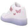 Imagem de Tenis Feminino Botinha De Led Tira Colante Borboleta Glitter Luzinha + Chinelo + Oculos + Relogio