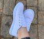 Imagem de Tenis Feminino Branco estilo moleca Casual Antiderrapante