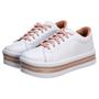 Imagem de Tênis Feminino Branco Plataforma Estilo Shoes