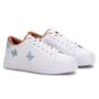 Imagem de Tenis Feminino Casual Branco/Azul Borboleta Estilo Shoes