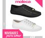 Imagem de Tênis Feminino Casual Branco Confortável Moleca Original 5296.210