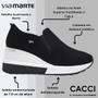 Imagem de Tênis Feminino Casual Conforto Anabela Slip On Via Marte